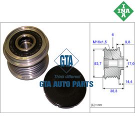 Pu ly máy phát Astra 10-, Aveo 11-, Lacetti 10-15, Chevrolet Cruze 1.4 10-15